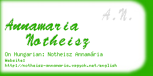 annamaria notheisz business card